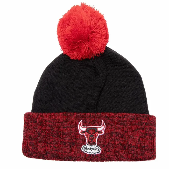 Men039sWomen039s Knit 154 Styles Mitchell and Ness Two Tone Pom Beanie HWC Chicago Bulls Men039sWomen039s Knit 154 Styles Mitchell and Ness Two Tone Pom Beanie HWC Chicago Bulls