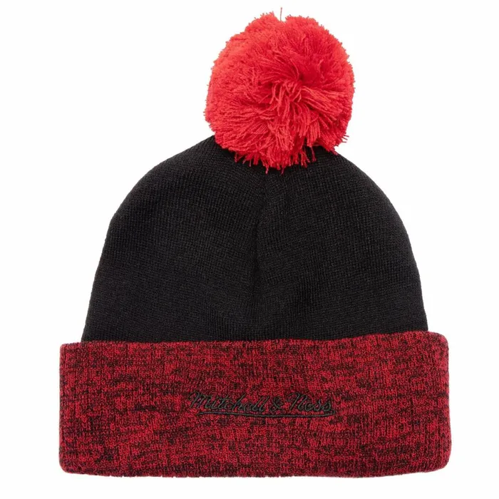 Men039sWomen039s Knit 154 Styles Mitchell and Ness Two Tone Pom Beanie HWC Chicago Bulls Men039sWomen039s Knit 154 Styles Mitchell and Ness Two Tone Pom Beanie HWC Chicago Bulls