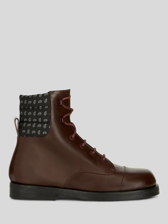 Men Ankle Boots With Paisley Details Etro Boots