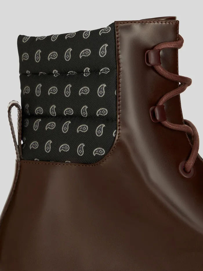 Men Ankle Boots With Paisley Details Etro Boots