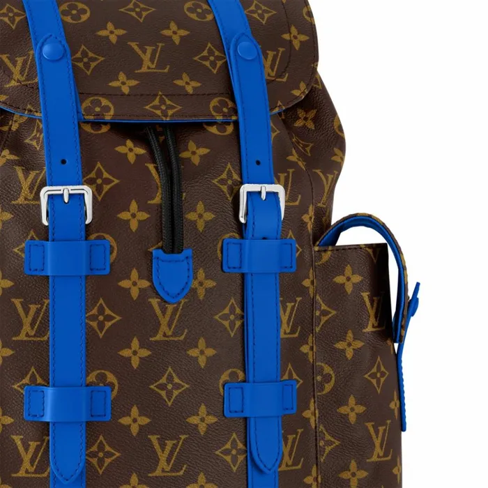 Men Bags Louis Vuitton Louis Vuitton Christopher MM M46813 Blue 8211 Louis Vuitton Handbag Store