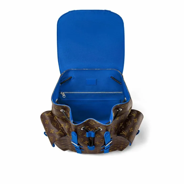 Men Bags Louis Vuitton Louis Vuitton Christopher MM M46813 Blue 8211 Louis Vuitton Handbag Store