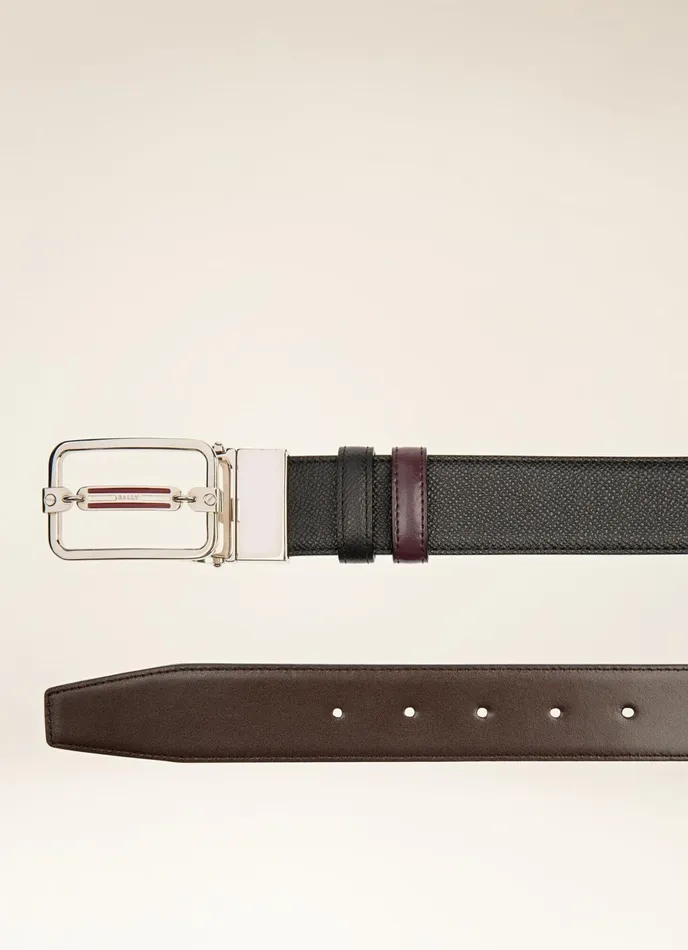 Men Bally Belts Steff 8211 Leather 35mm Belt In Black and Brown