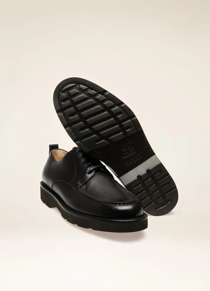 Men Bally LaceUps And Monks Norber 8211 Leather Derby Shoes In Black