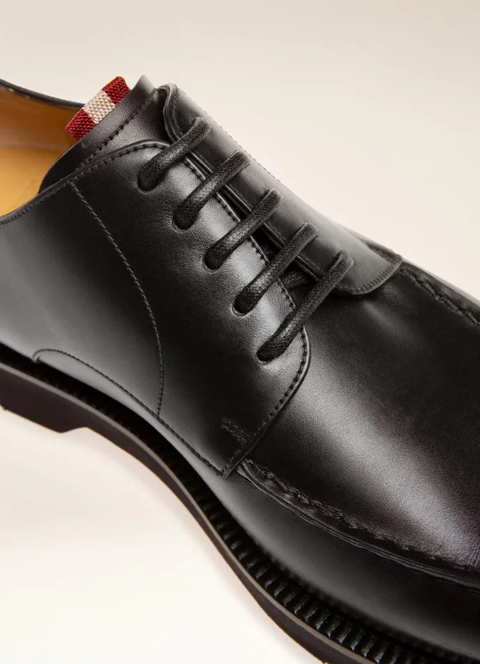 Men Bally LaceUps And Monks Norber 8211 Leather Derby Shoes In Black