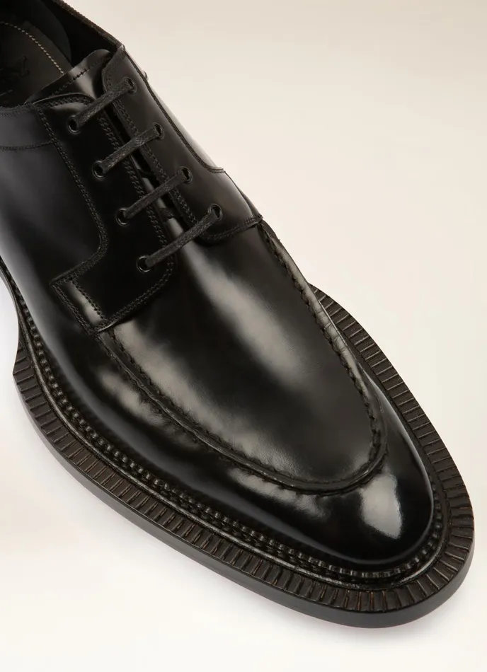 Men Bally LaceUps And Monks Ruben 8211 Leather Derby Shoes In Black