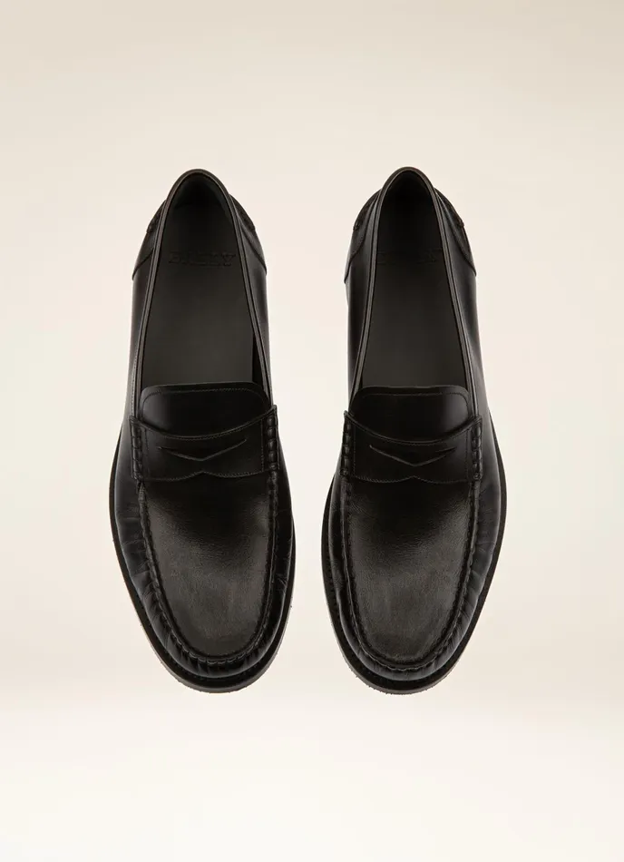 Men Bally Loafers And Moccasins Kebler 8211 Leather Moccasins In Black