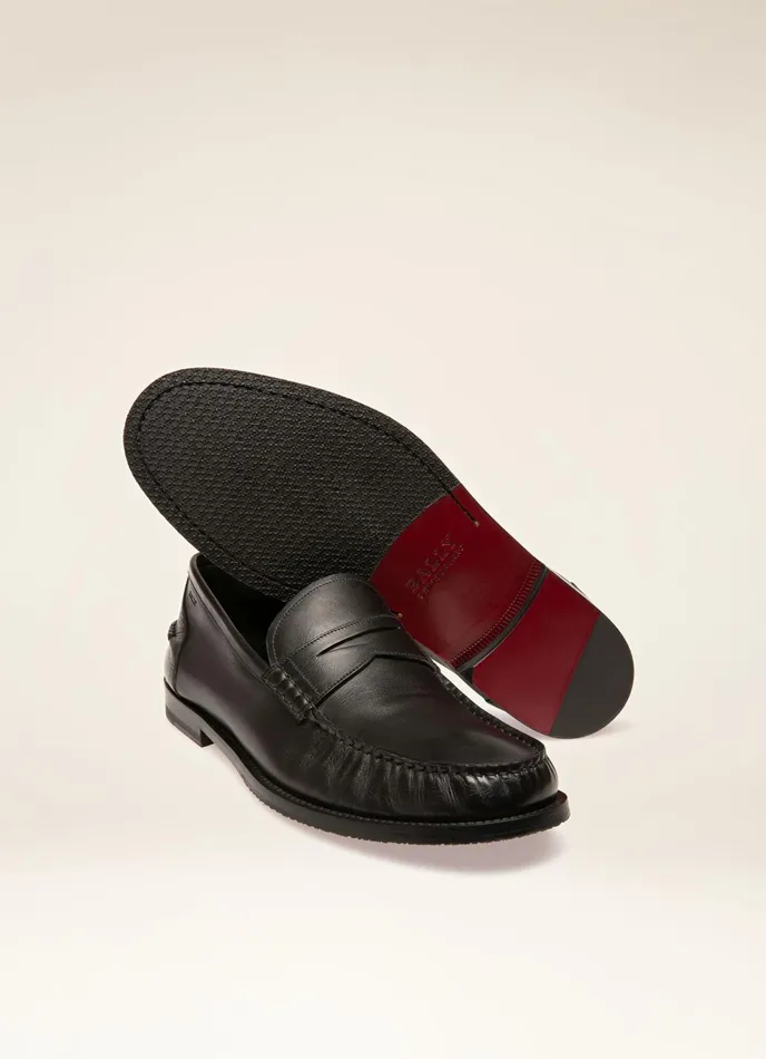 Men Bally Loafers And Moccasins Kebler 8211 Leather Moccasins In Black