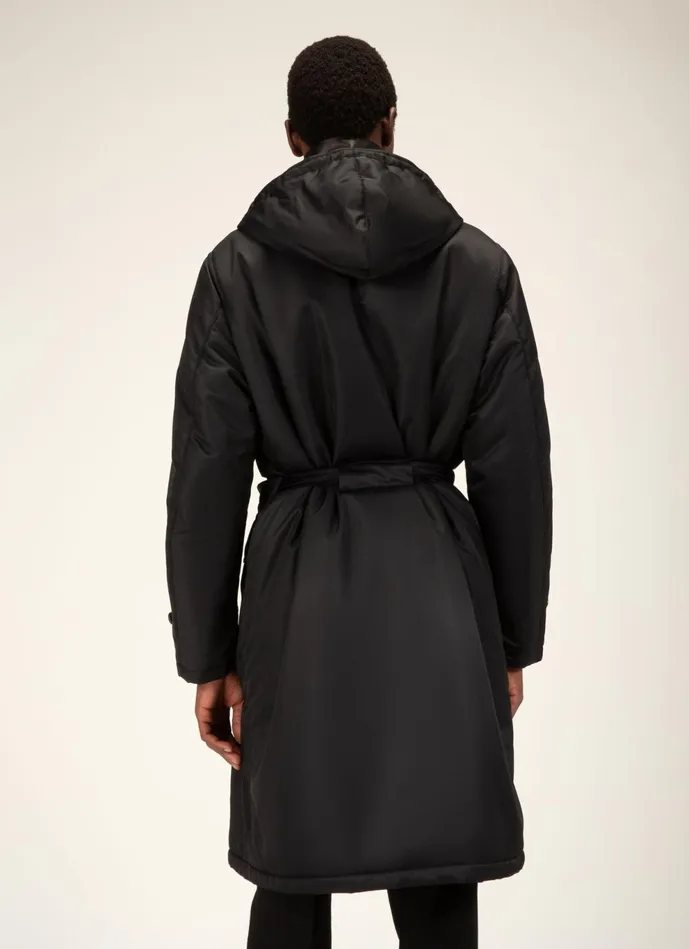 Men Bally Outerwear Belted Parka 8211 Nylon Outerwear In Black