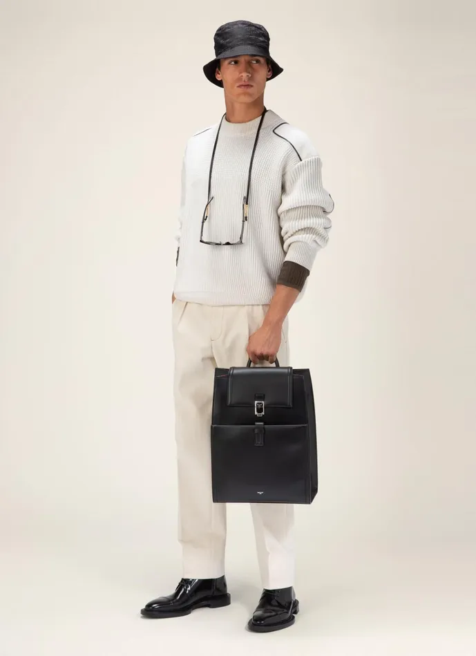 Men Bally Pants Lightweight Trousers 8211 Cotton and Elastane Bottoms In Bone
