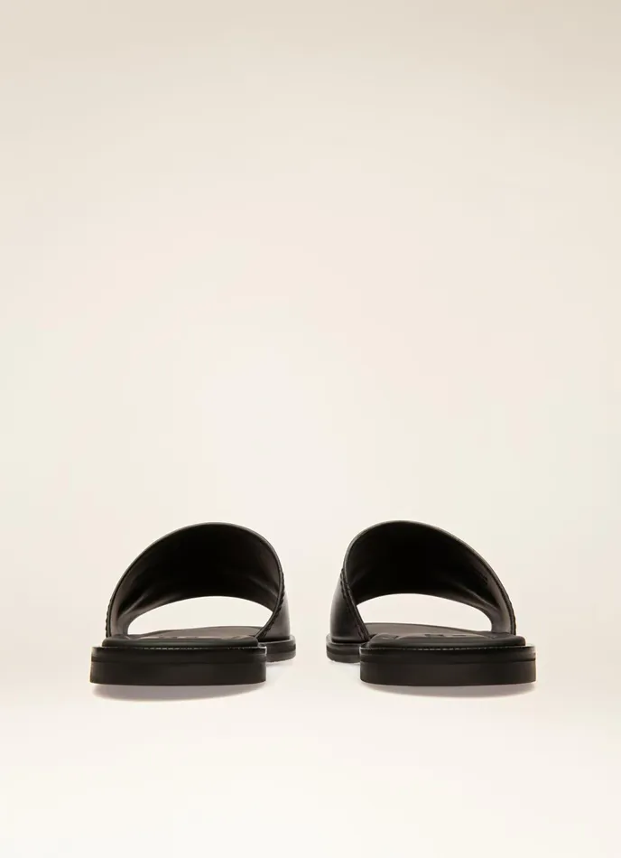 Men Bally Sandals And Slides Jacob 8211 Leather Sandals In Black