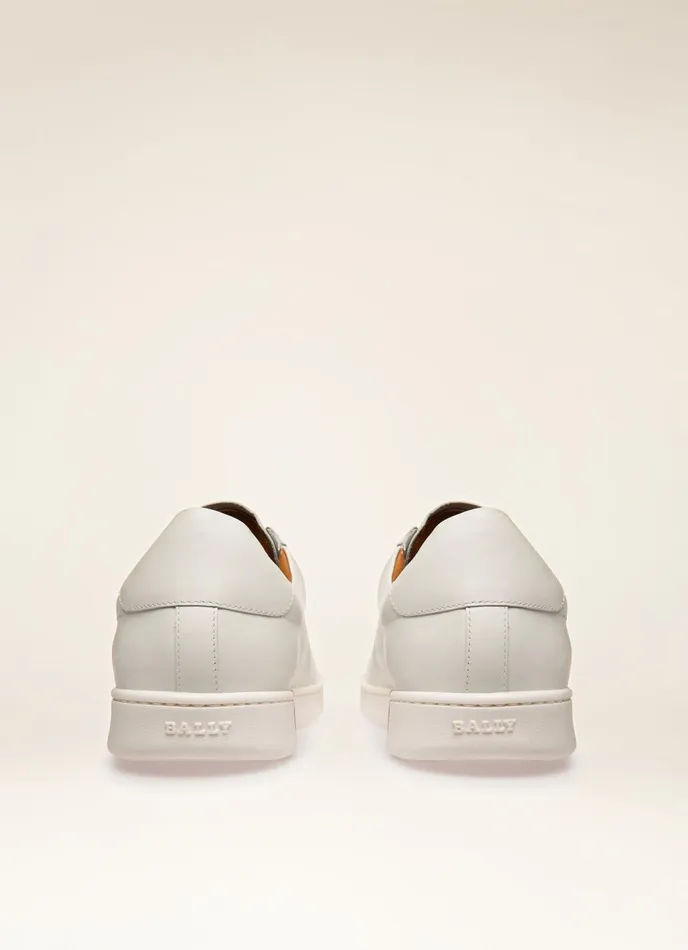 Men Bally Sneakers Asher 8211 Leather Trainer In White