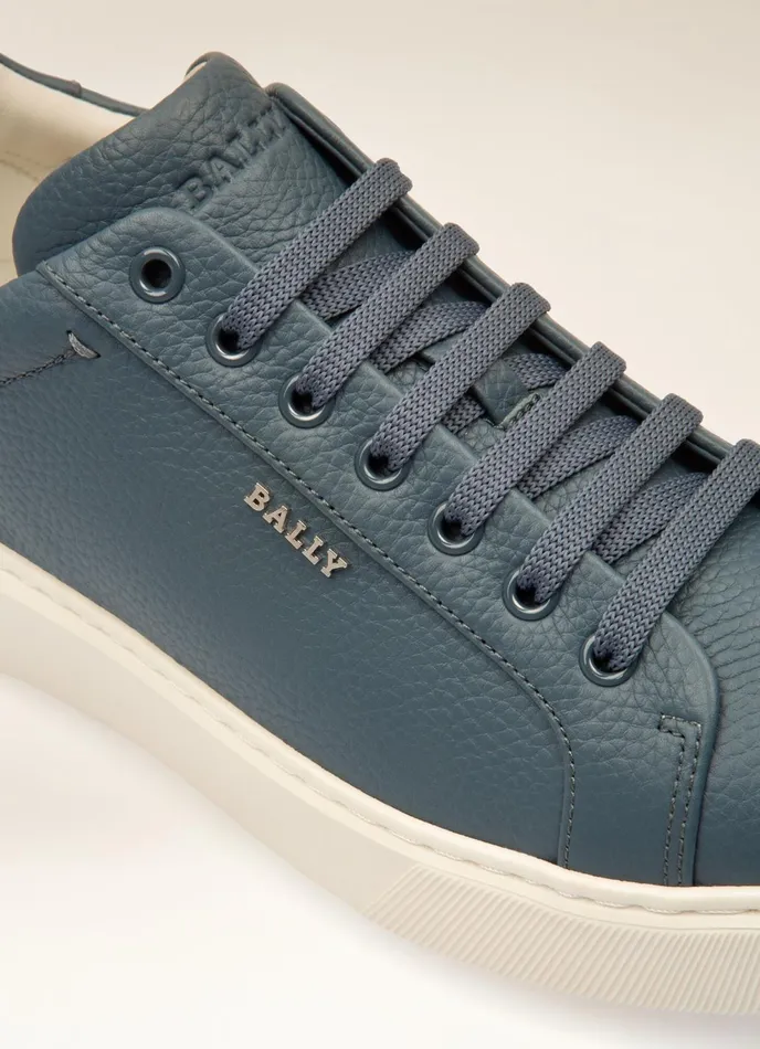 Men Bally Sneakers Miky 8211 Leather Sneakers In Blue