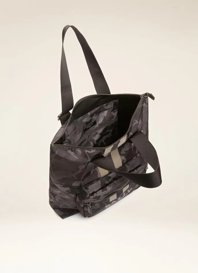 Men Bally Tote Bags Fallie 8211 Nylon Tote In Black