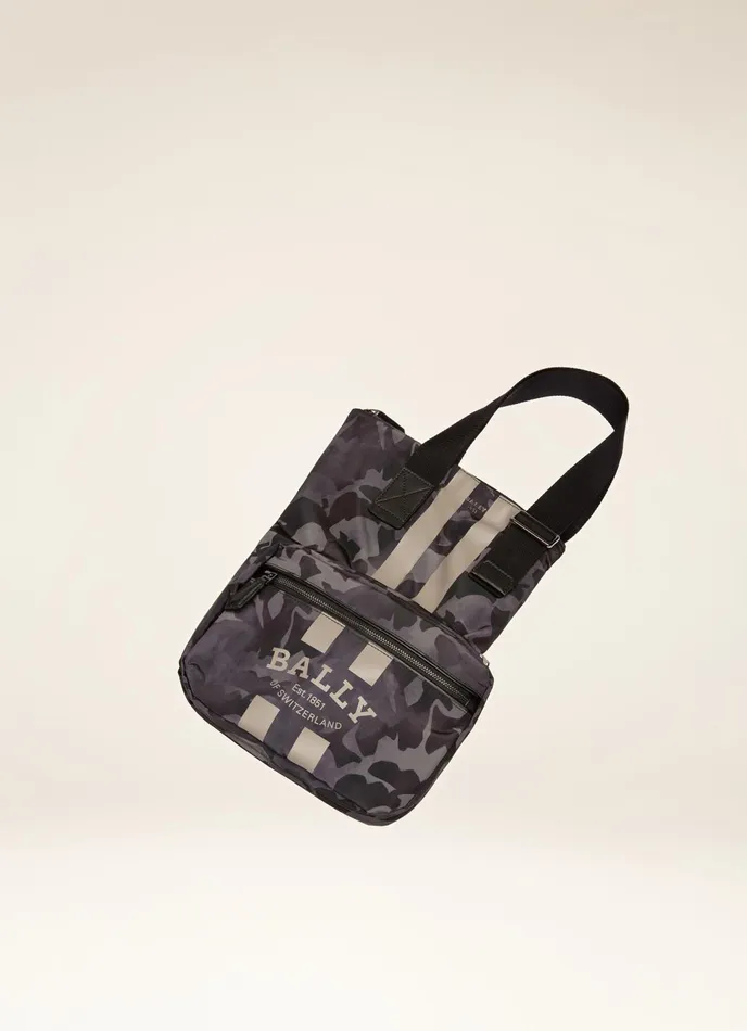 Men Bally Tote Bags Fallie 8211 Nylon Tote In Black