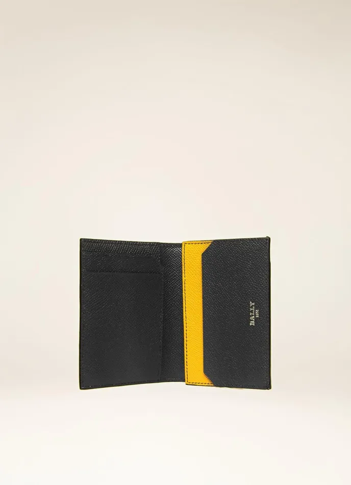 Men Bally Wallets Byrek 8211 Leather Card Holder In Blue