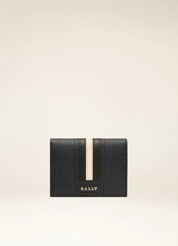 Men Bally Wallets Talder 8211 Leather Card Holder In New Blue