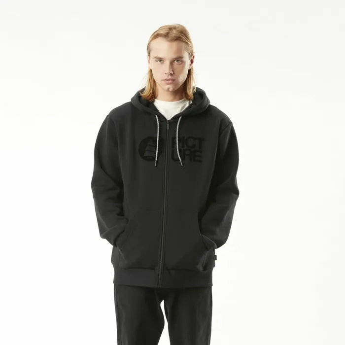 Men BASEMENT FLOCK ZIP HOODIE Picture Organic Clothing Sweats and Hoodies