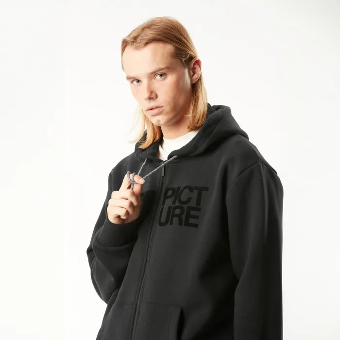 Men BASEMENT FLOCK ZIP HOODIE Picture Organic Clothing Sweats and Hoodies