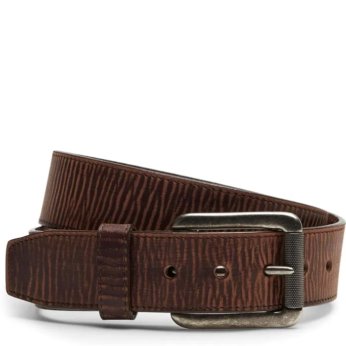 MEN Bomber Belt Brown Justin Boots Belts