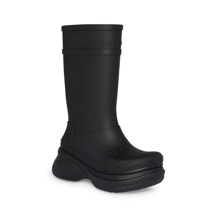 Men Boots and Derbies Balenciaga Crocs Boot In Black