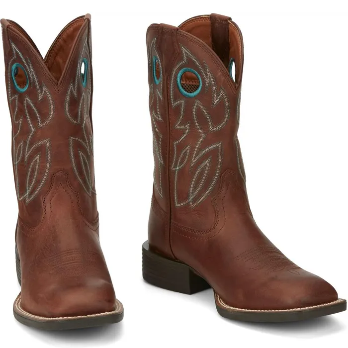 MEN Bowline 11034 Western Brandy Justin Boots Western