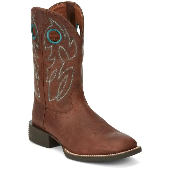 MEN Bowline 11034 Western Brandy Justin Boots Western