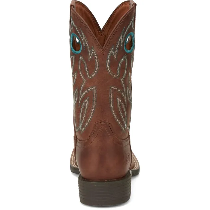 MEN Bowline 11034 Western Brandy Justin Boots Western