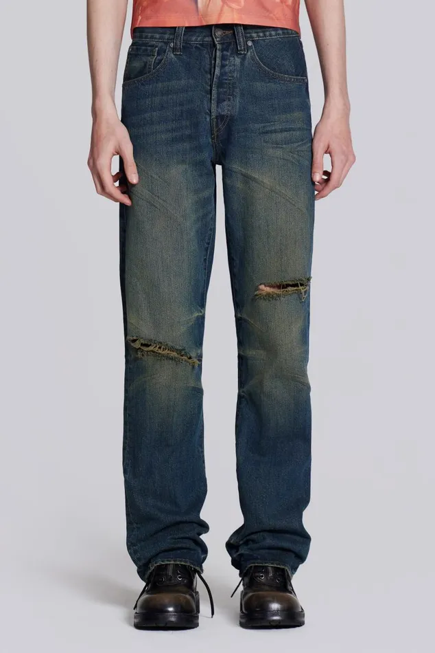 Men Busted Scott Jeanss Jaded London SlimStraight Jeans