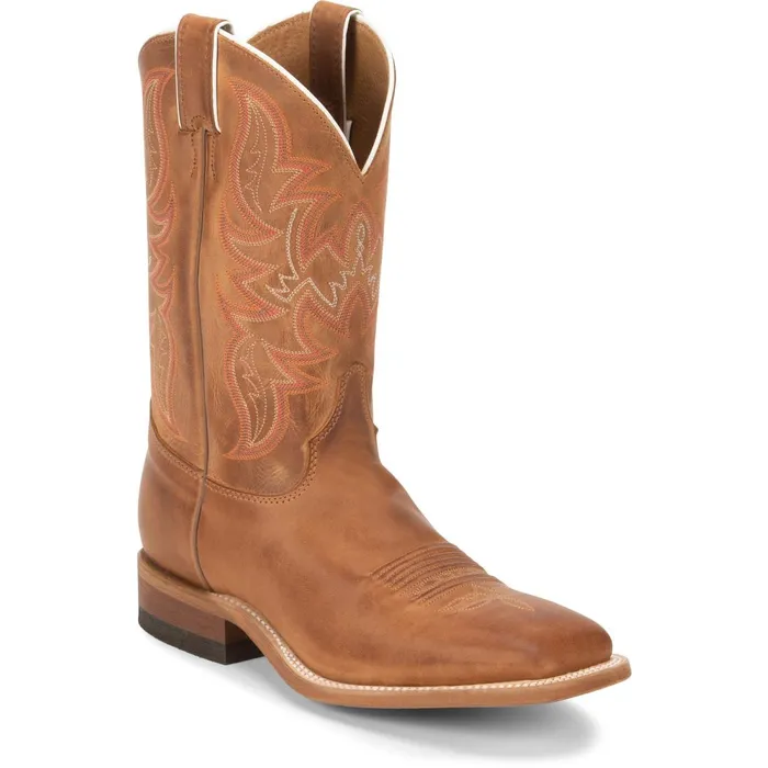 MEN Cap 11034 Western Distressed Cognac Justin Boots Western
