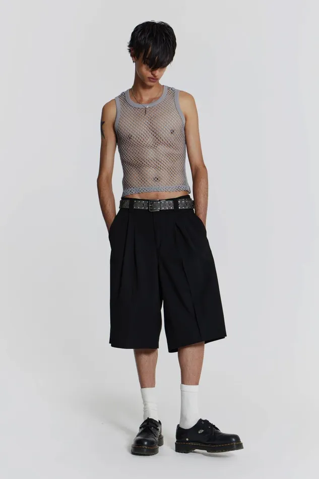 Men Chain Grey Vest Jaded London TShirts and Vests