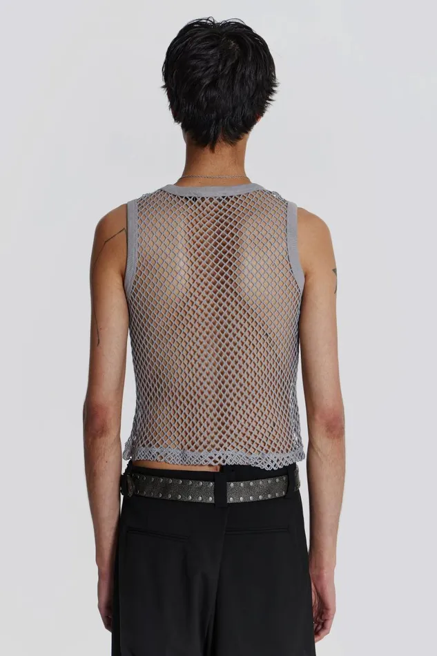 Men Chain Grey Vest Jaded London TShirts and Vests