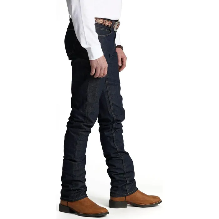 MEN Classic Straight Leg Unwashed Justin Boots Jeans