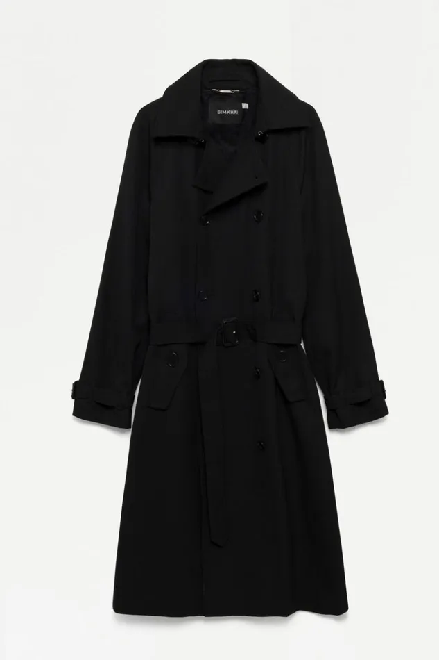 Men Clive Trench Black Jonathan Simkhai Jackets and Coats