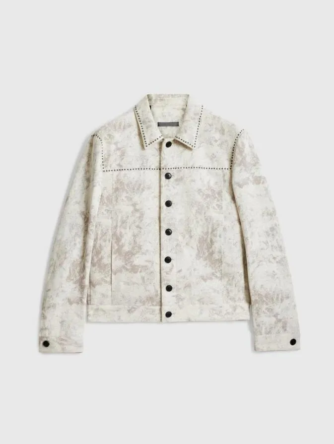 Men Coats And Jackets John Varvatos CARDIN TRUCKER China White