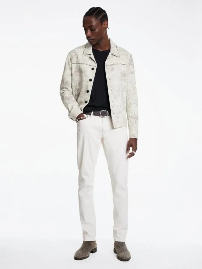 Men Coats And Jackets John Varvatos CARDIN TRUCKER China White