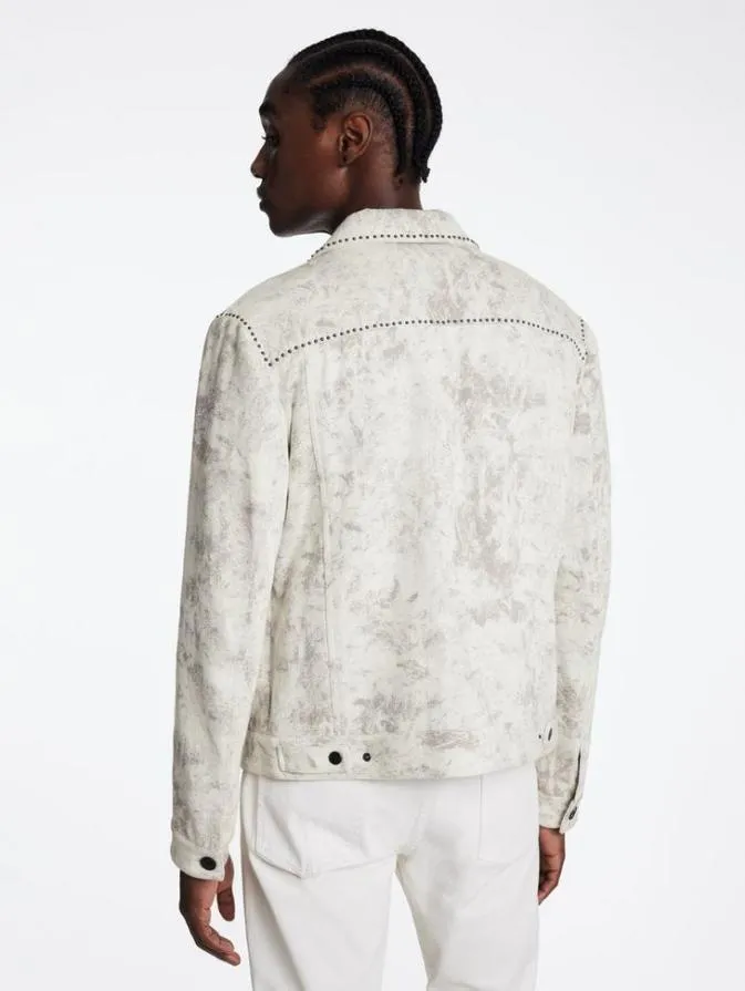Men Coats And Jackets John Varvatos CARDIN TRUCKER China White