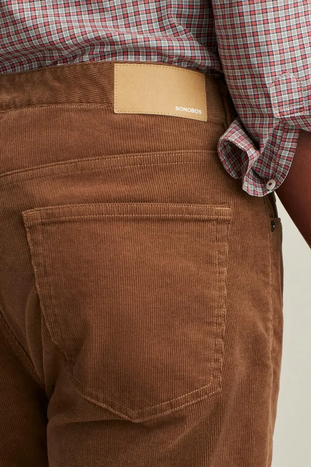 Men Corduroy 5Pocket Pants Chestnut Brown Bonobos 5Pocket Pants