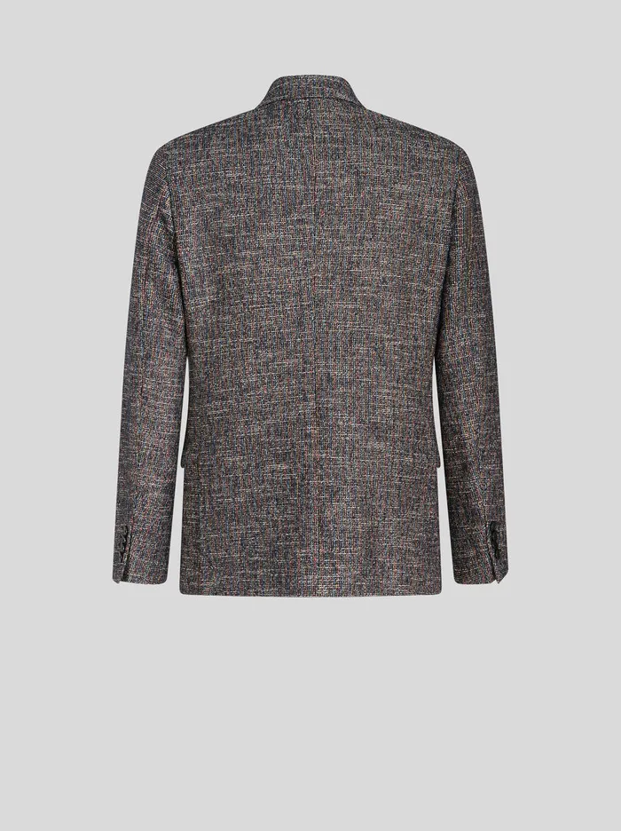 Men Cotton Jacket With MultiColoured Thread Etro Jackets