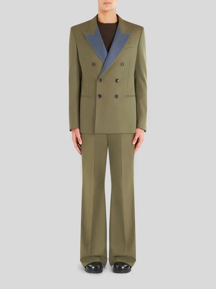 Men DoubleBreasted Jacket With Contrasting Lapels Etro Jackets