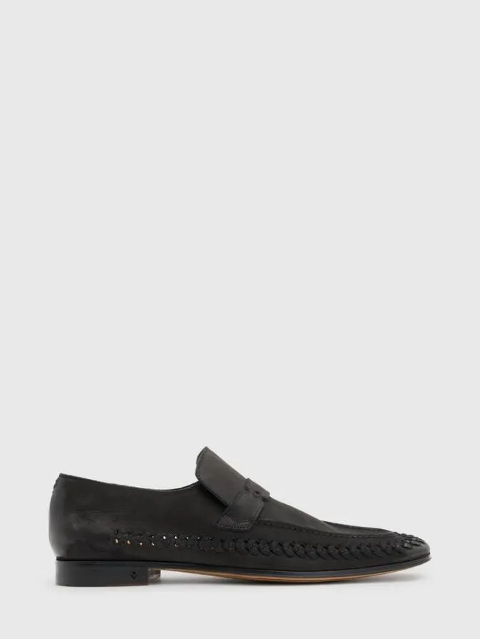 Men Dress Shoes and Loafers John Varvatos MERIDA LOAFER Black