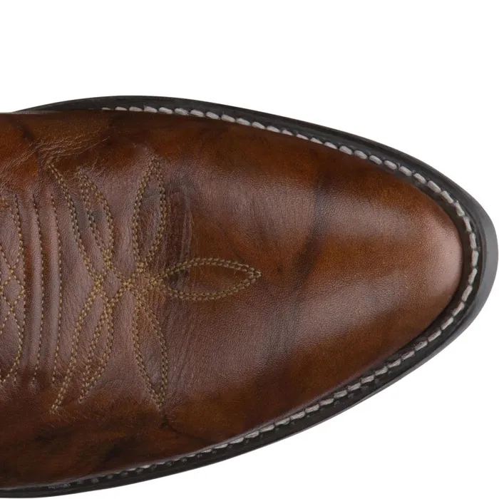 MEN Elmer 13034 Western Chesnut Justin Boots Western