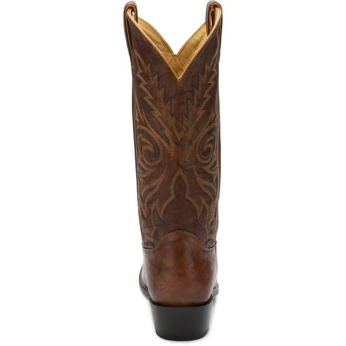 MEN Elmer 13034 Western Chesnut Justin Boots Western