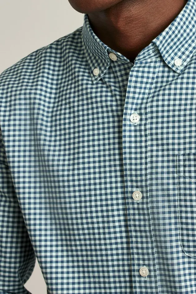 Men Everyday Shirt Navy Blue Gingham Bonobos Casual Shirts
