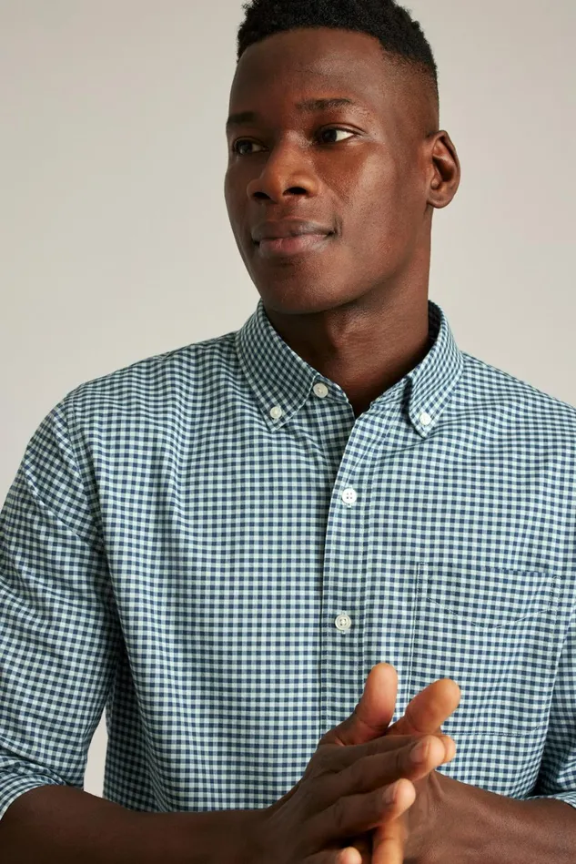 Men Everyday Shirt Navy Blue Gingham Bonobos Casual Shirts
