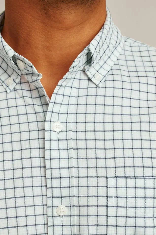 Men Everyday Shirt Navy Smithtown Plaid Bonobos Casual Shirts