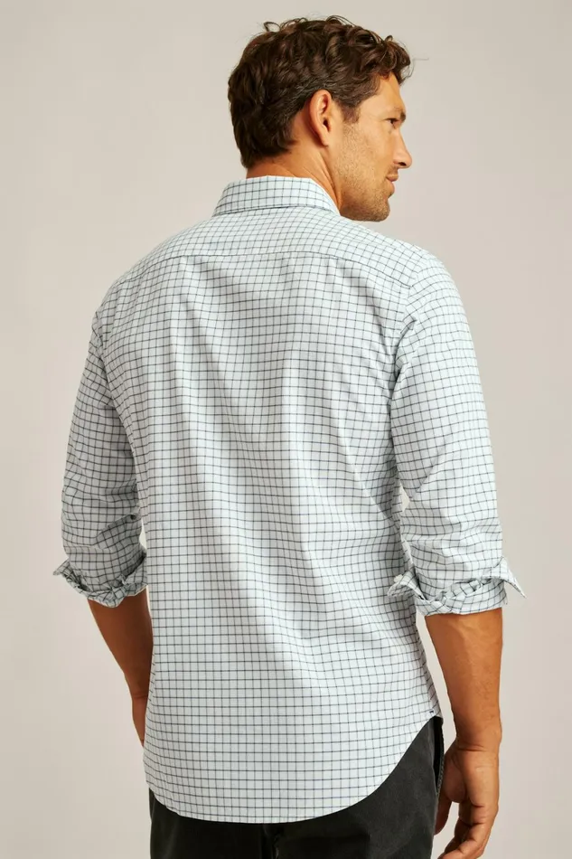 Men Everyday Shirt Navy Smithtown Plaid Bonobos Casual Shirts