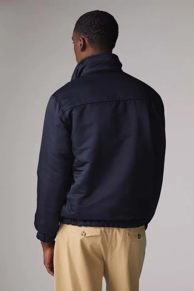 Men Fiorucci Jackets and Coats Embroidered Logo Jacket Navy Men Fiorucci Jackets and Coats Embroidered Logo Jacket Navy