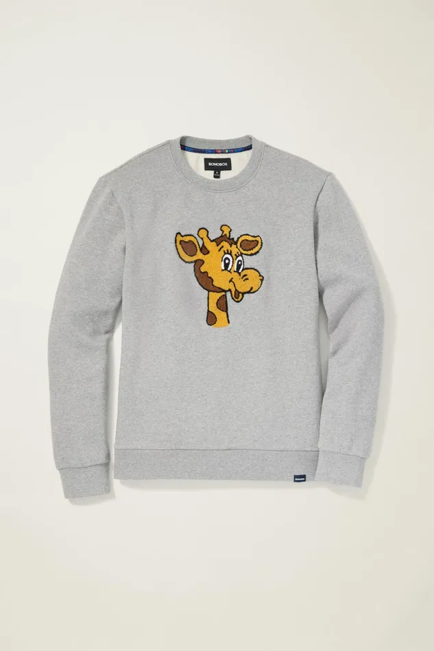 Men Geoffrey Supersoft Crew Graphite Grey Bonobos Crew and VNeck Sweaters