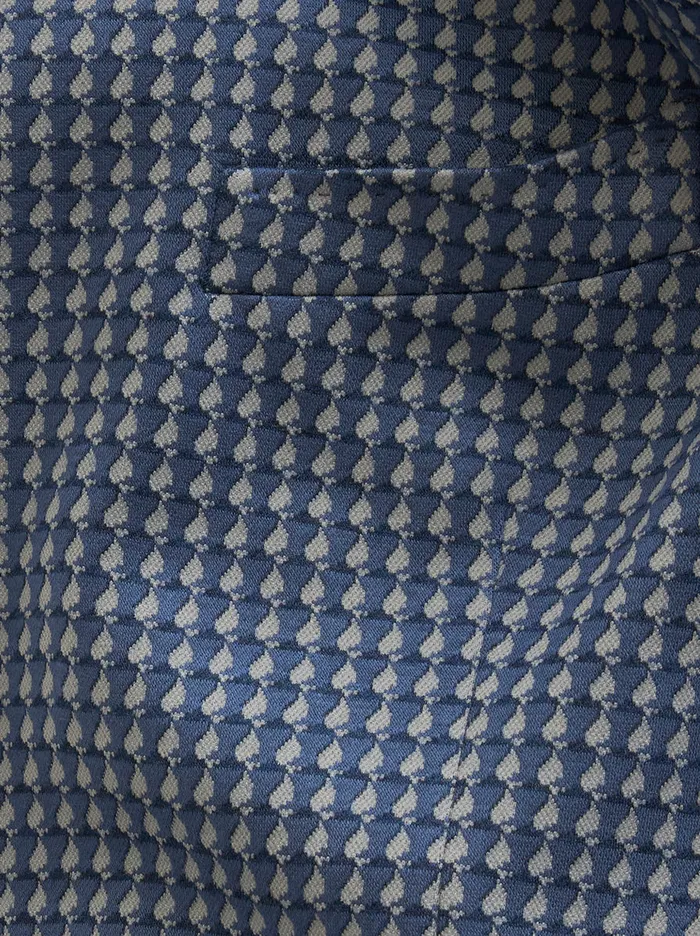 Men Hooded Jersey Jacket With Micro Geometric Patterns Etro Jackets